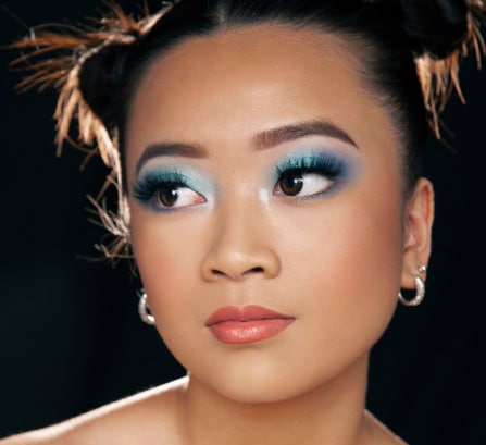 Smokey eye on Asian eyelid