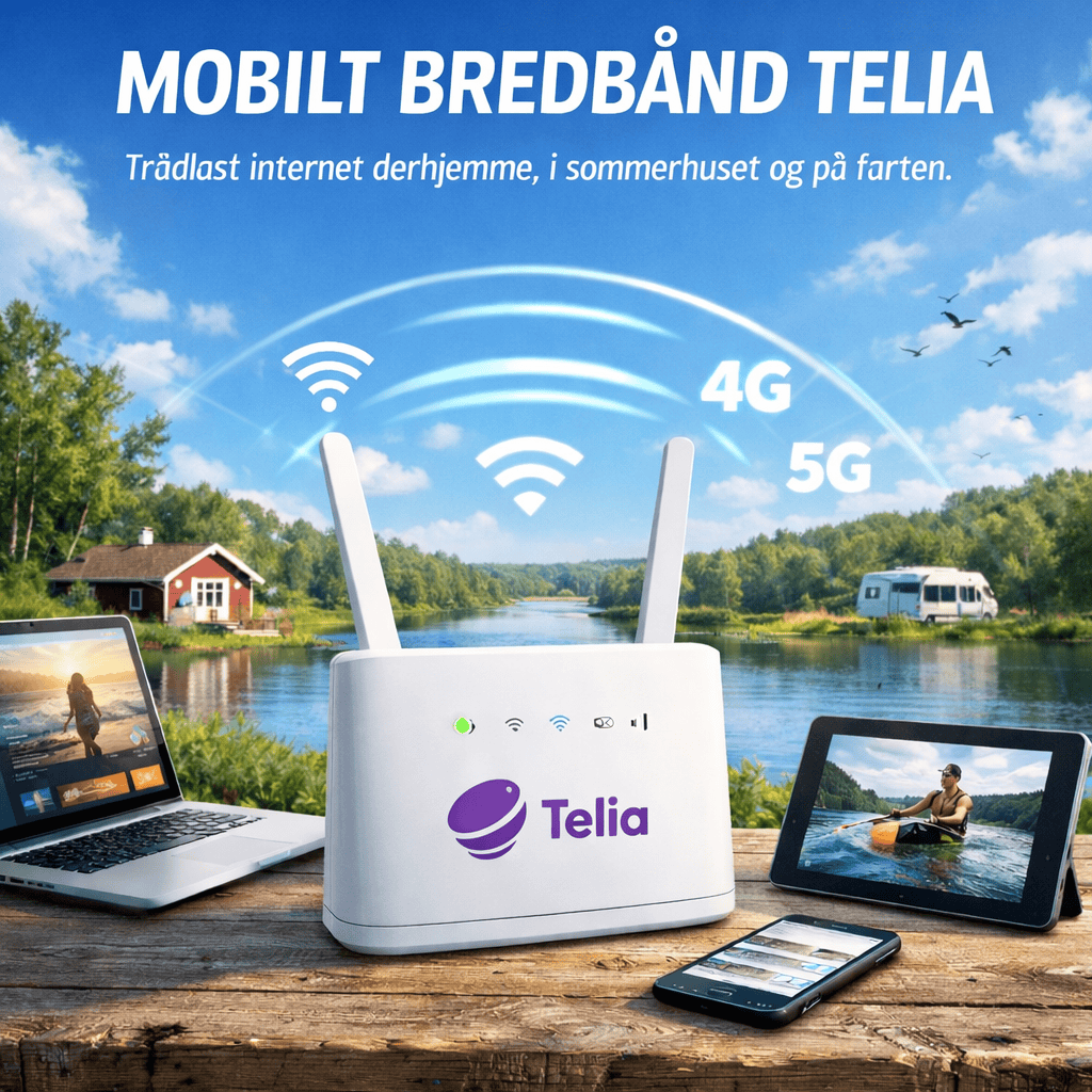 Telia 5G Mobilt Bredbånd dækning