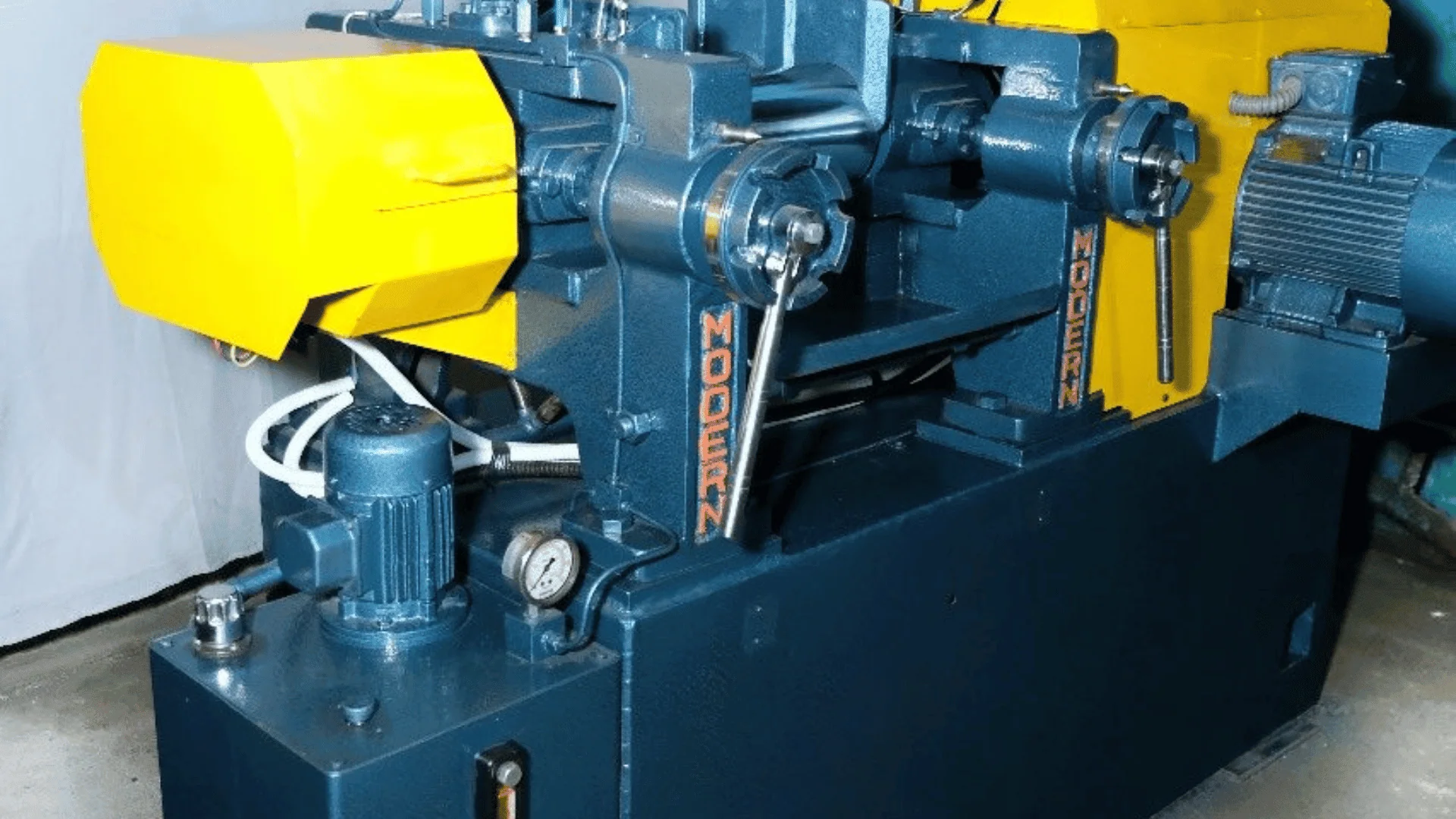 Modern Machine Lab Mill Rollers - Precision Controls for Rubber Compound Quality Testing.