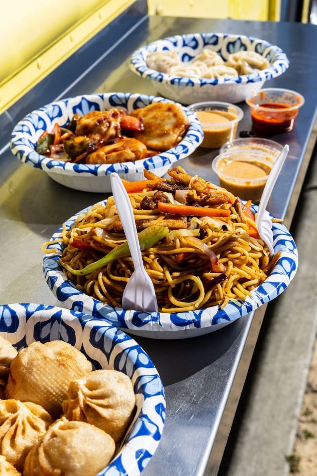 Handcrafted Nepali steamed momo dumplings from MoMoMandu award-winning food truck Raleigh NC