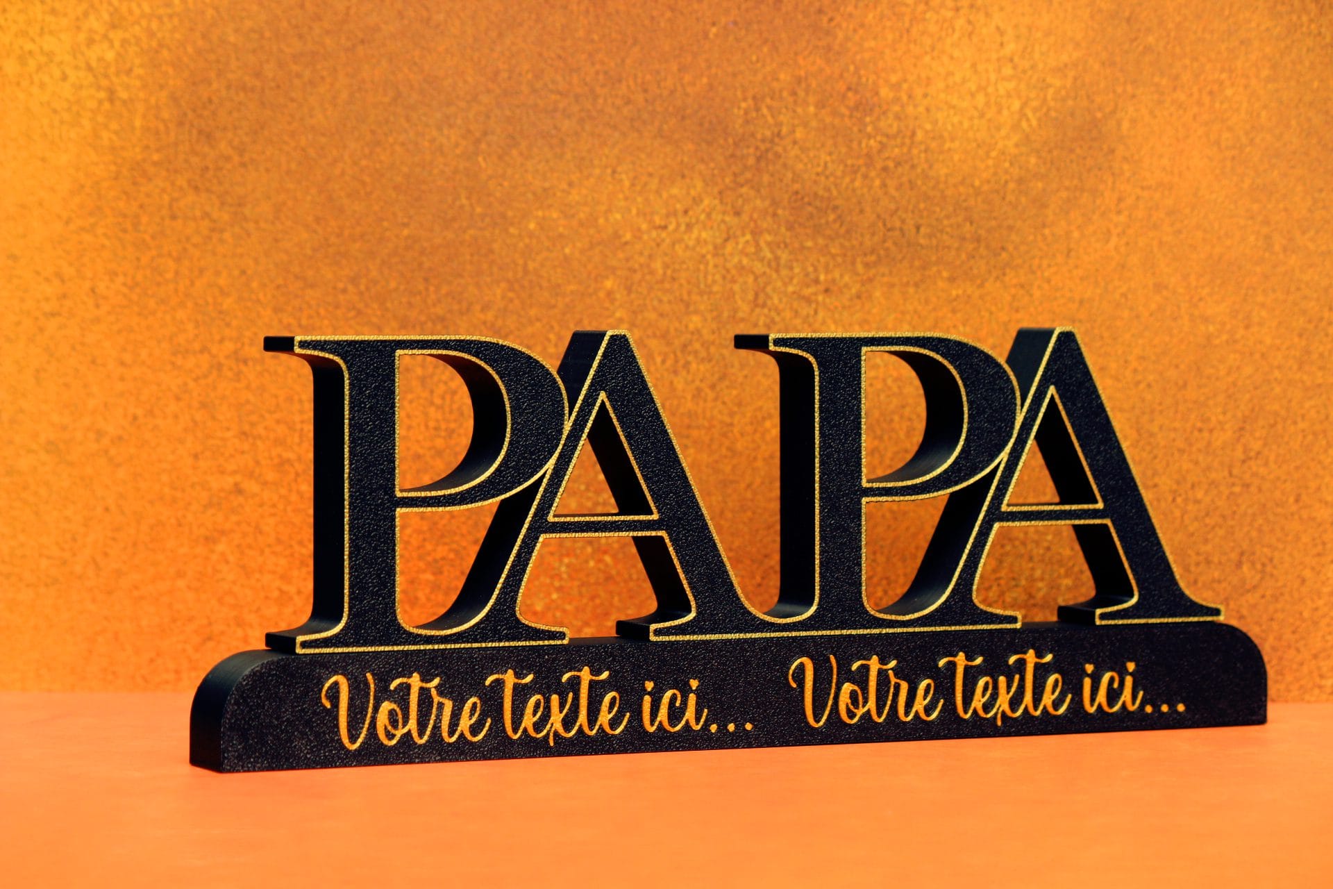 Support prénom PAPA personnalisé en impression 3D