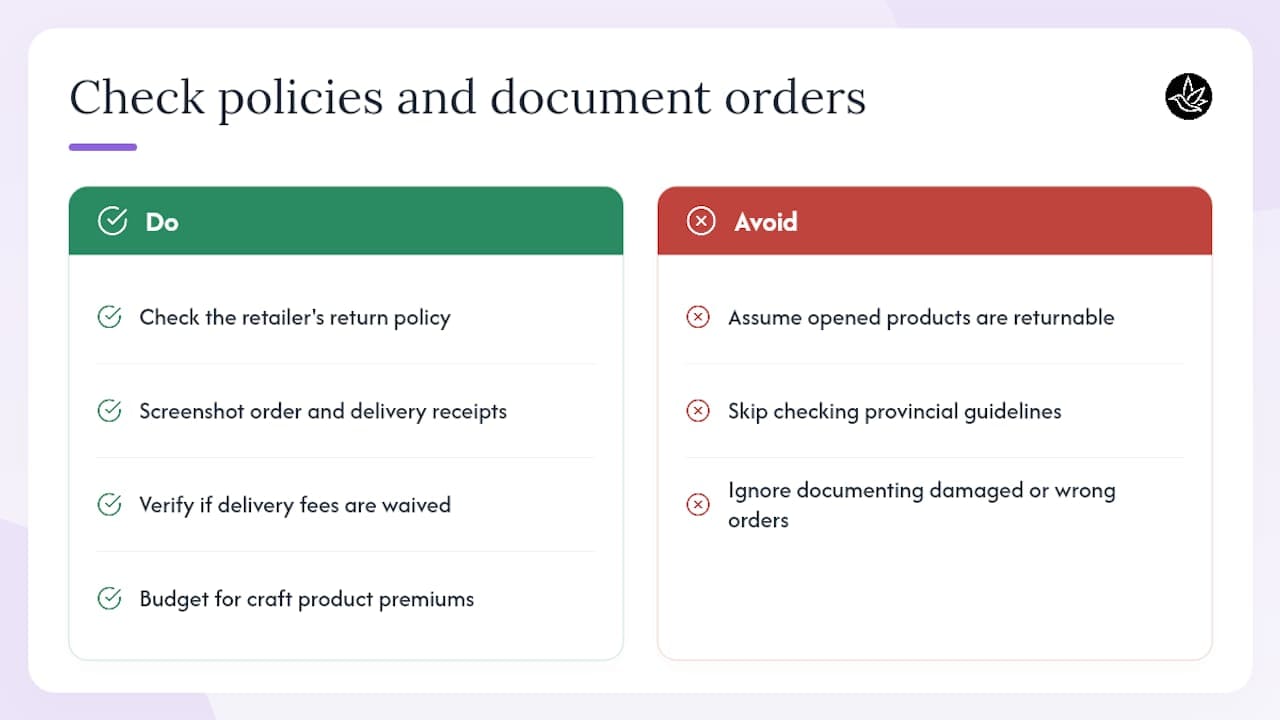 What do legal cannabis retailers charge, and what's their refund policy? — overview diagram