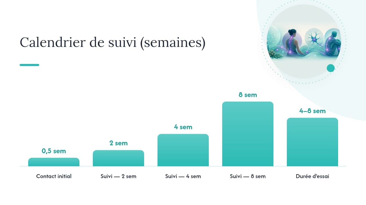 Comment structurer un essai thérapeutique et son suivi ? — overview diagram