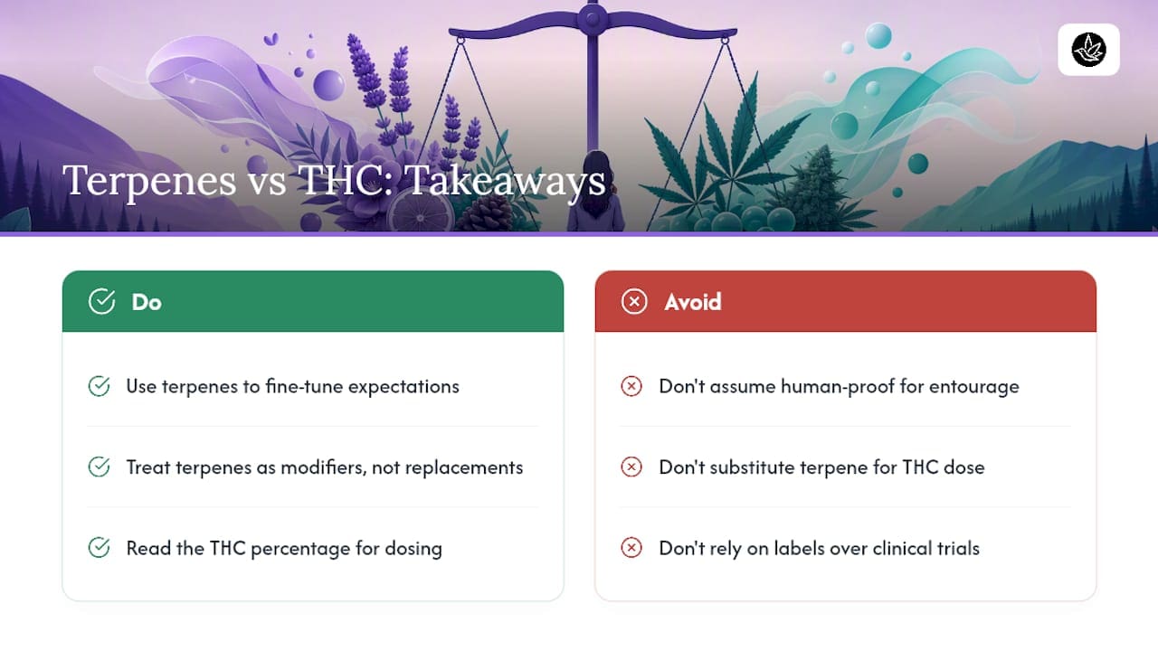 How terpenes and THC actually interact — overview diagram