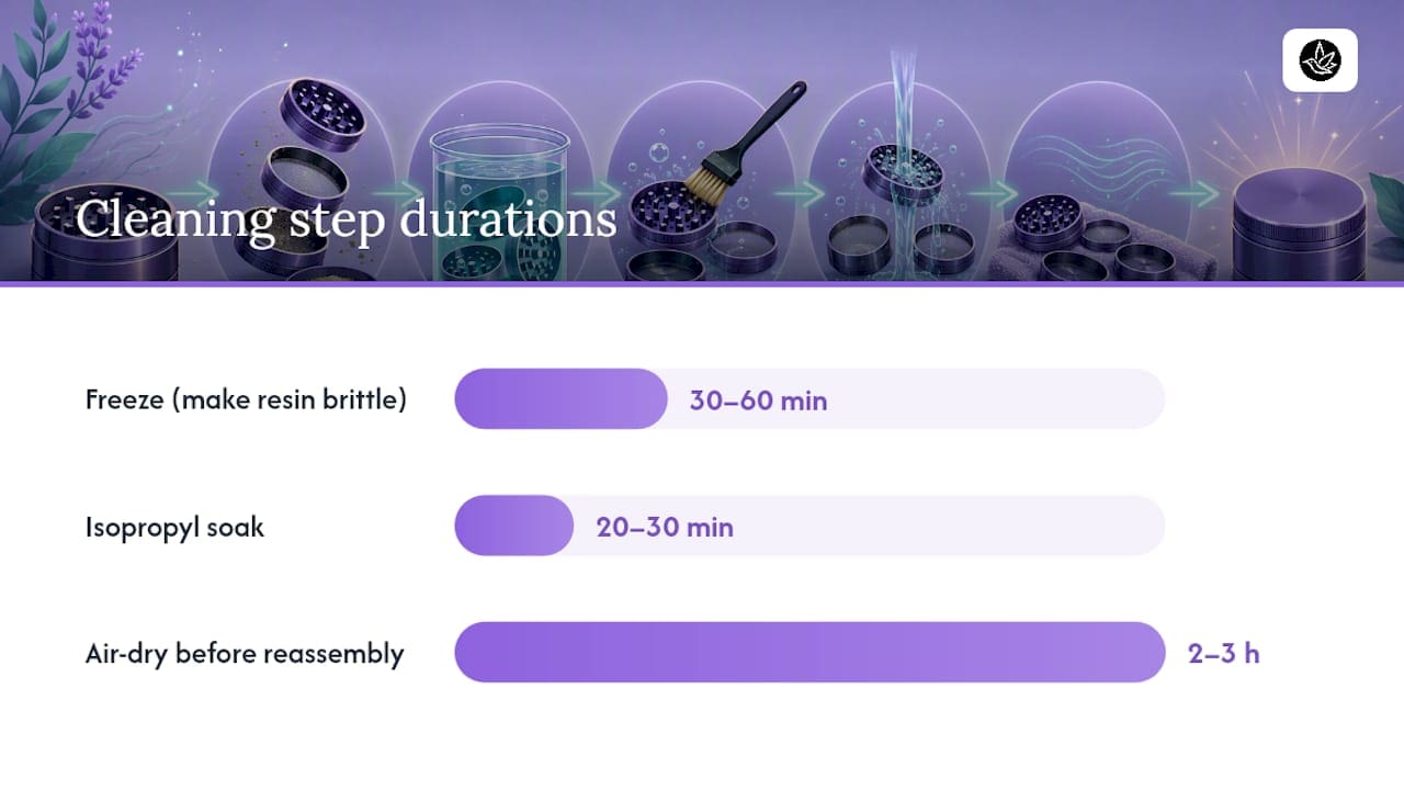How do you deep clean a metal grinder? — overview diagram