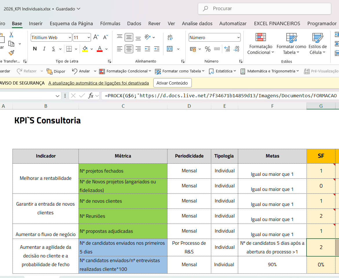 Vários ficheiros Excel