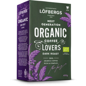 Löfbergs Organic Dark Roast Kaffee Filterkaffee 450g