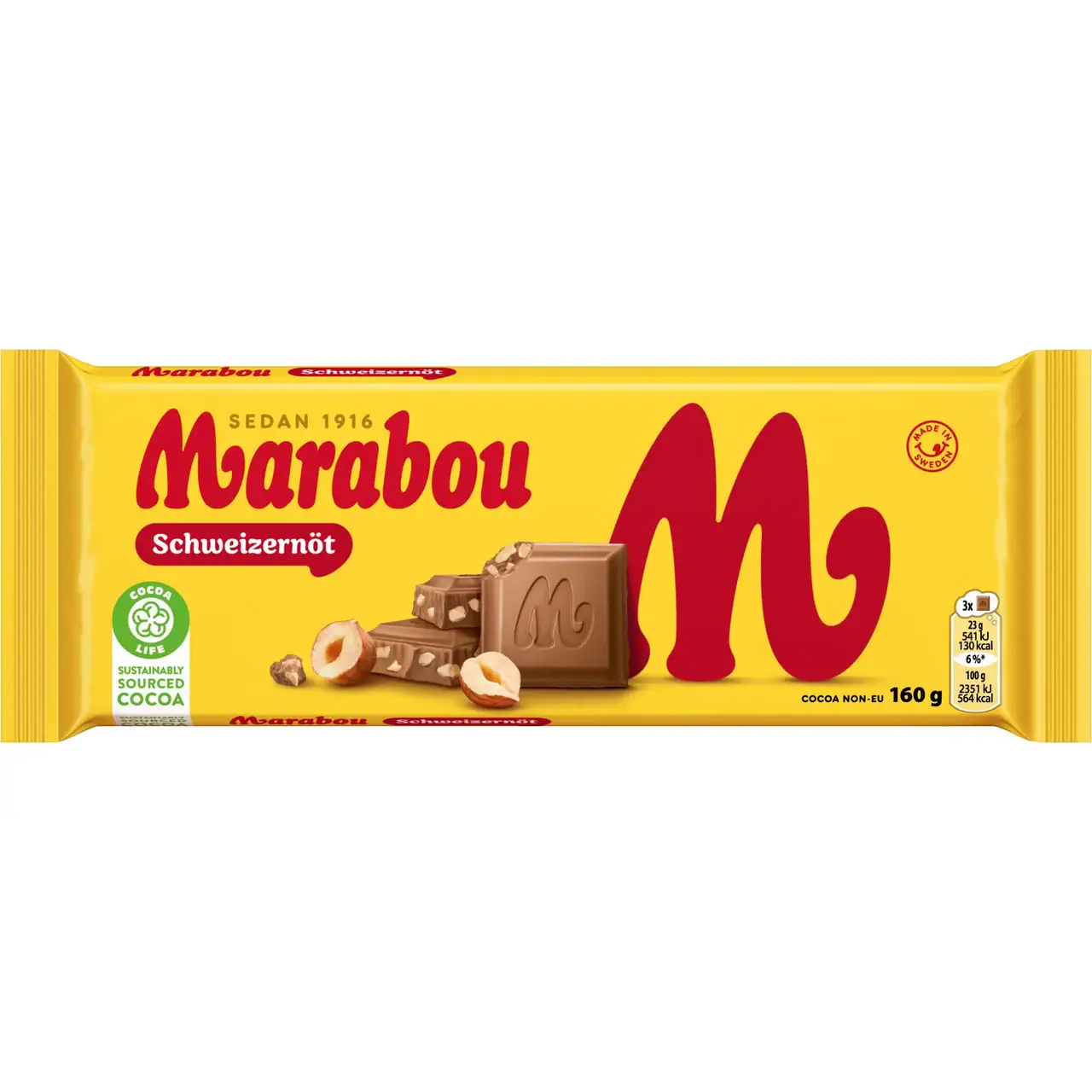 schwedische Lebensmittel online kaufen Marabou Schokolade choklad schweizernöt Schweizer Haselnuss Haselnüsse