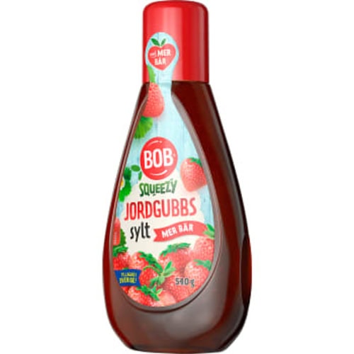 BOB Jordgubbsylt Erdbeermarmelade Marmelade Konfitüre Quetschflasche Squeezy