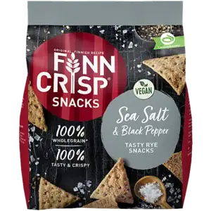 schwedische Lebensmittel online Finn crisp Zea salt Meersalz black Pepper schwarzer Pfeffer Roggenchips chips