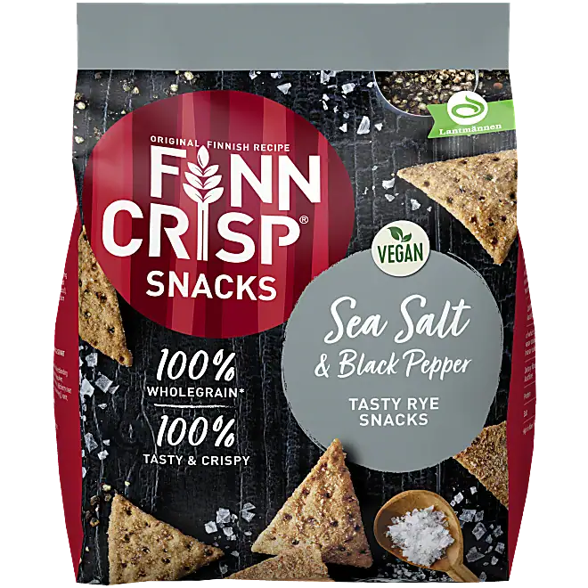 schwedische Lebensmittel online Finn crisp Zea salt Meersalz black Pepper schwarzer Pfeffer Roggenchips chips