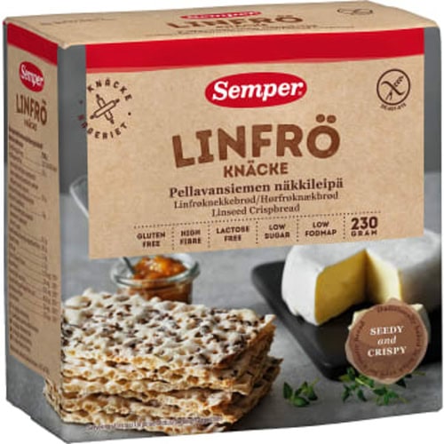 schwedische Lebensmittel online semper linfröknäcke leinsamenknäcke Knäckebrot glutenfrei