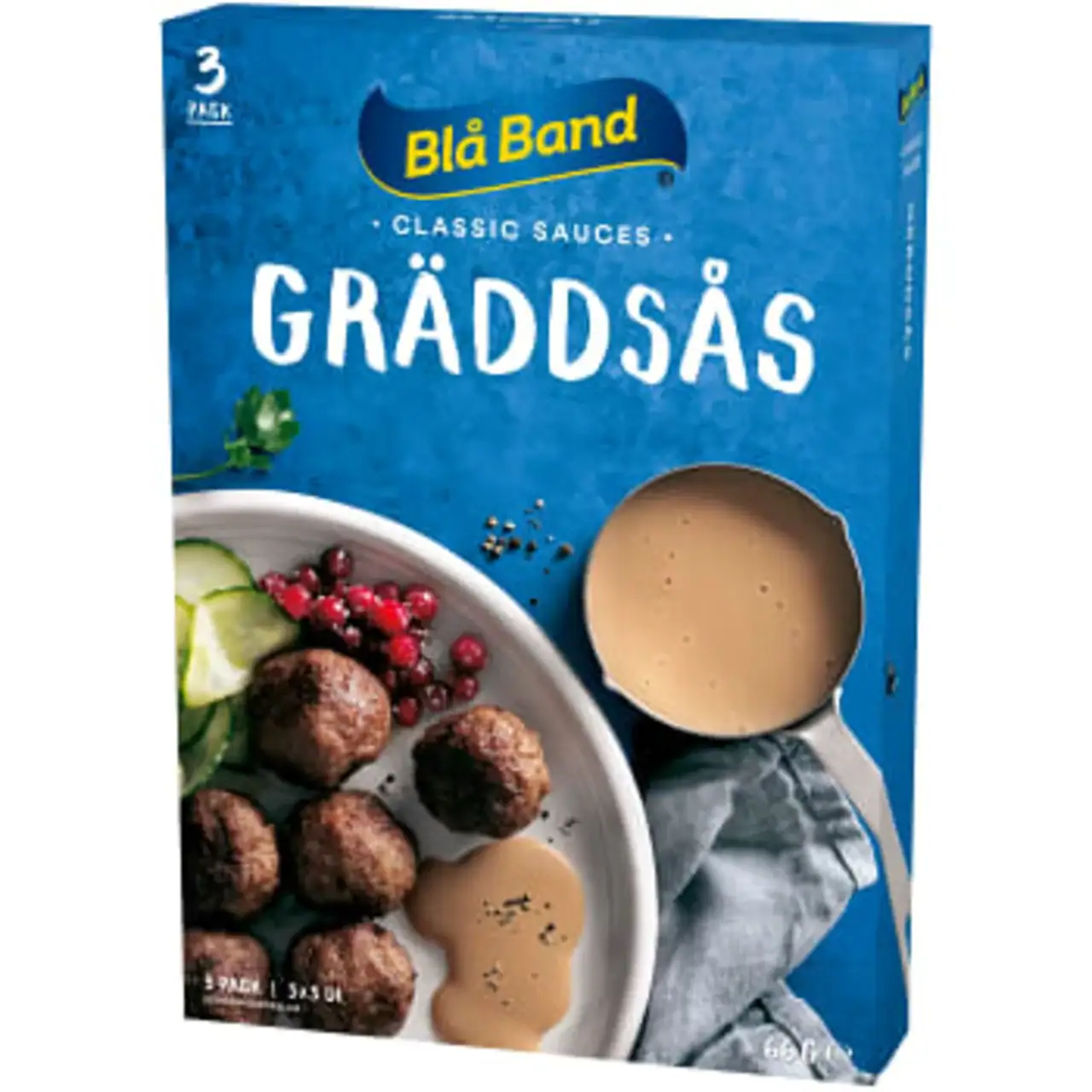 Blå Band Gräddsås Pulver 3 Pack 3 schwedische Lebensmittel blå band soße graddsås sahnesoße Sauce