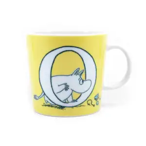 Mumin Tasse Fischer Hemulen Moomintroll gelb ABC