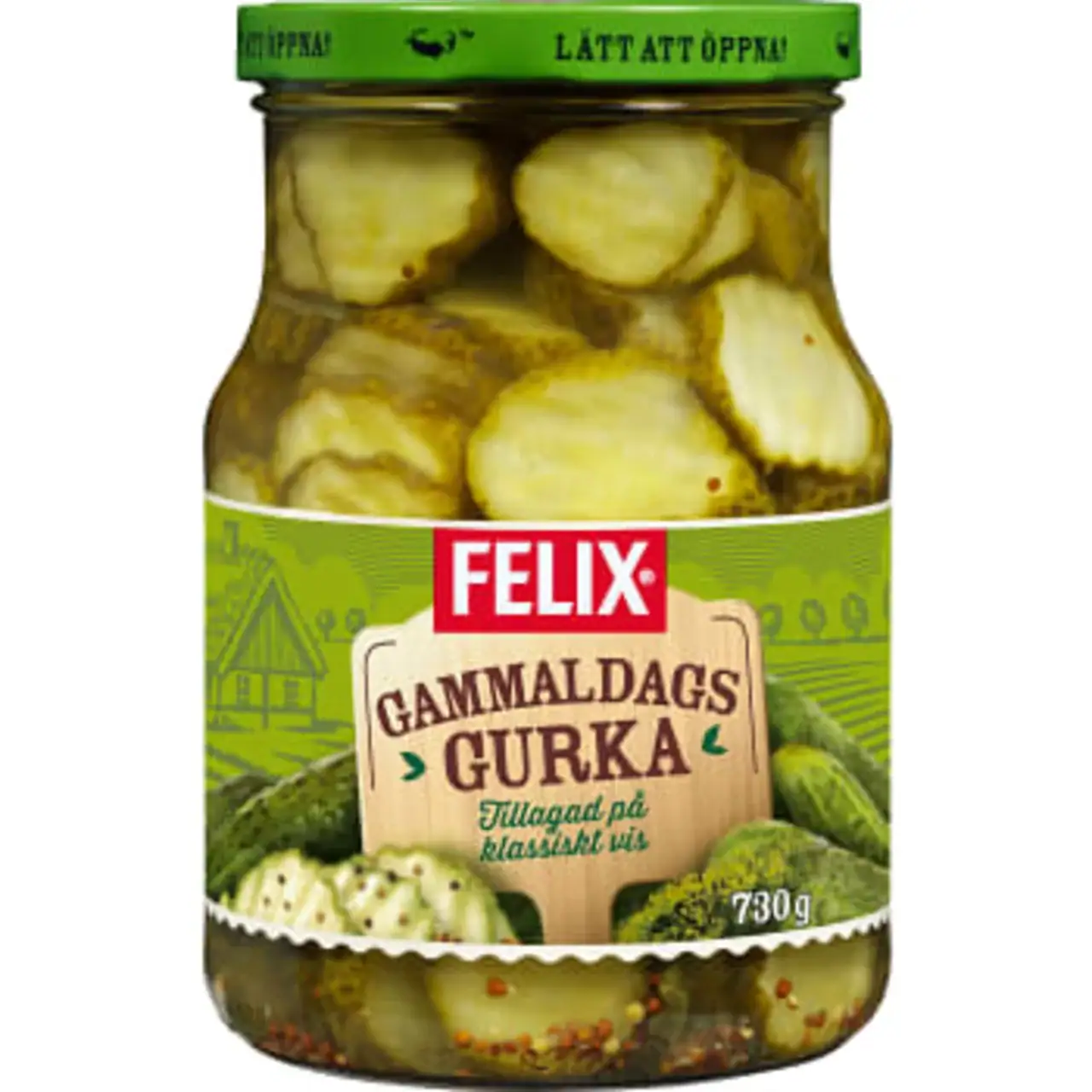 Felix Gammaldags Gurka 730g/440g 3 schwedische Lebensmittel schwedische Gurken eingelegte Gurken klassisch Gammaldags Felix