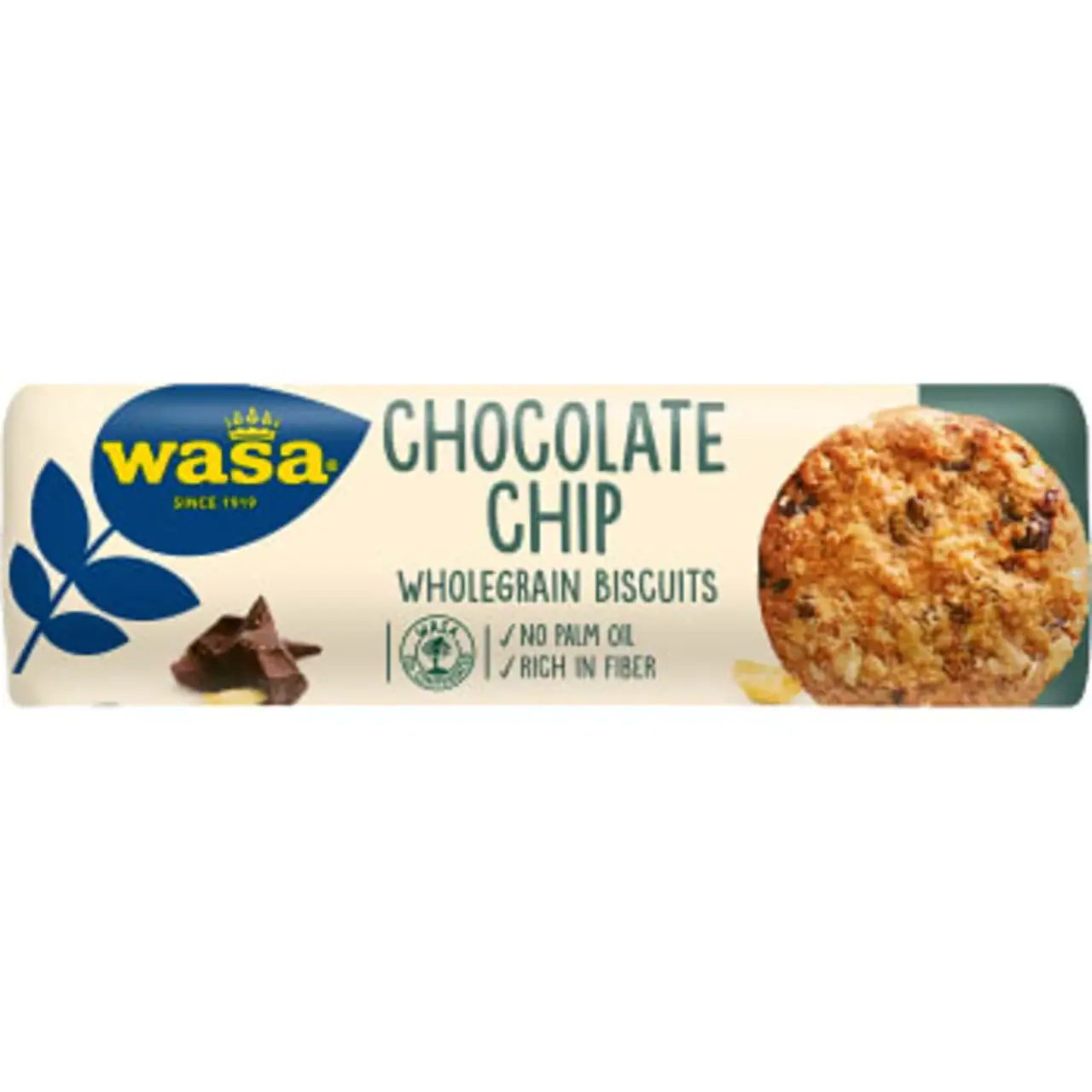 Wasa Chocolate Chip 270g 3 schwedische Lebensmittel Wasa Kekse Keks Biskuit Biscuit Chocolate Chips Schokolade Vollkorn Vollkornkeks