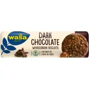 schwedische Lebensmittel Wasa Kekse Keks Biskuit Biscuit Chocolate dark dunkle Schokolade Haselnüsse Vollkorn Vollkornkeks