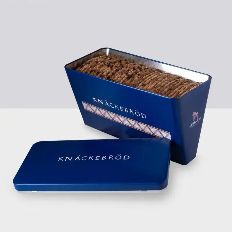 Leksands Trekantburk dubbel Knäckebrotdose Vorratsdose 3 schwedische lebensmittel online kaufen leksands vorratsdose knäckebrotdose trekant dubbel doppelt blau