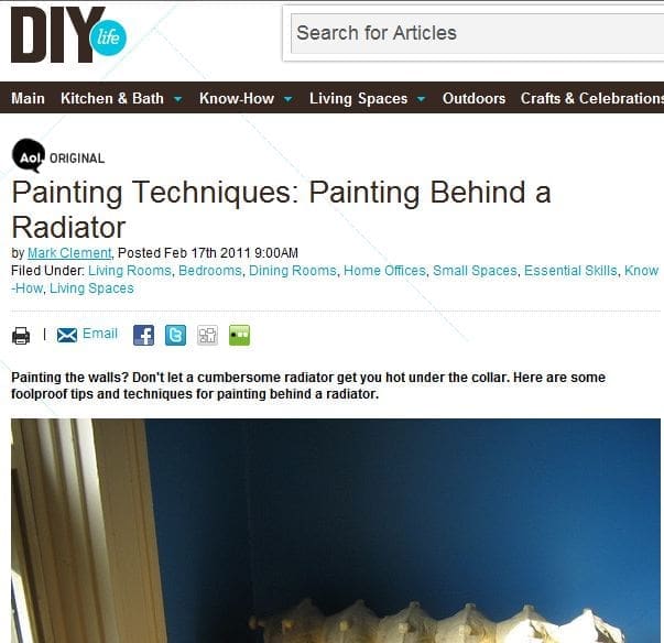 How to Paint Behind a Radiator like a pro ‣ MyFixitUpLife