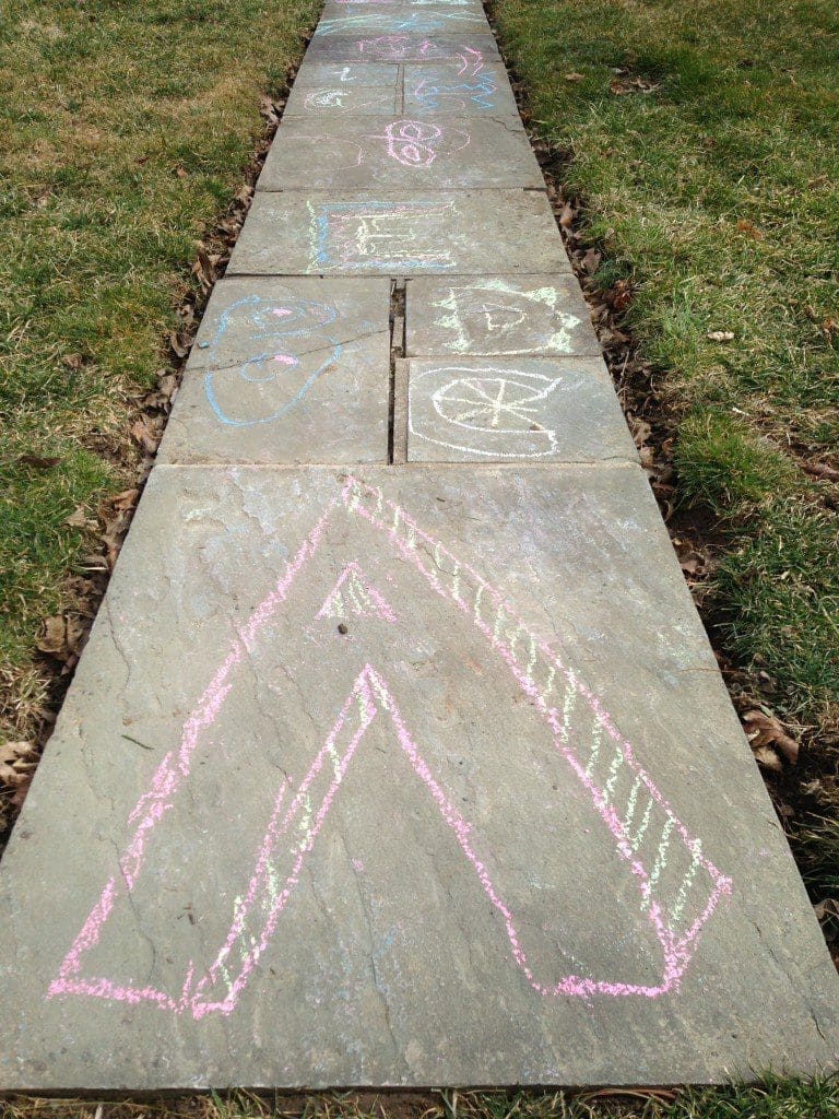 SidewalkChalk DIY Kids Sidewalk Chalk Makes Alphabet Learning Way More Fun MyFixitUpLife Kids Play Alphabet Learning Sidewalk Chalk MyFixitUpLife