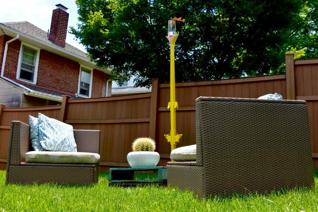 34 2016 MyFixitUpLife Habitat ReStore Krylon Tiki Torch After Dependable Strategies For Upcycling Furniture MyFixitUpLife Tiki skis Upcycling Habitat Restore MyFixitUpLife