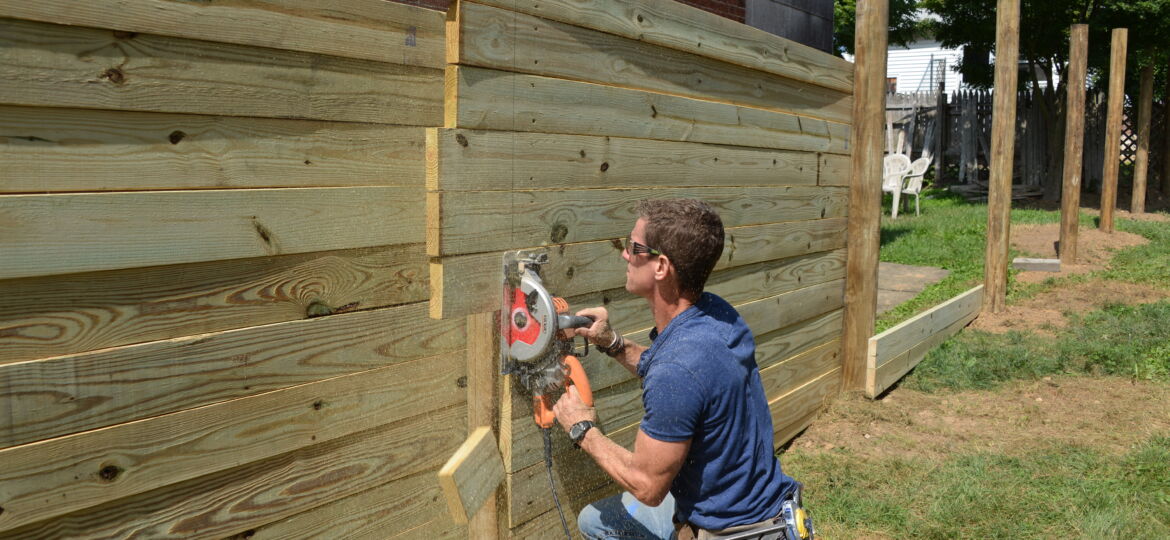building a wood fence