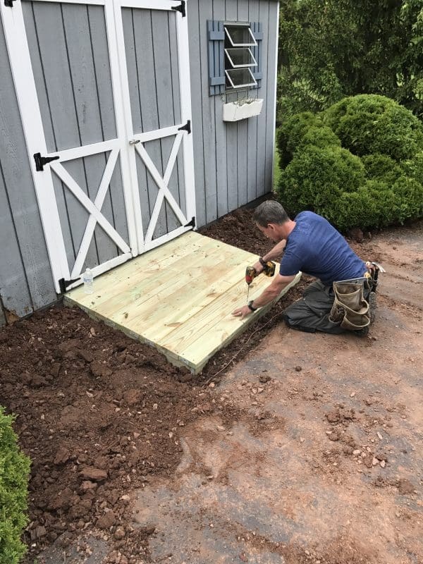 MyFixitUpLife DIY Shed Ramp 7791 How To Improve Accessibility and Aging in Place at Home MyFixitUpLife fiskars aging in place ramp shed myfixituplife