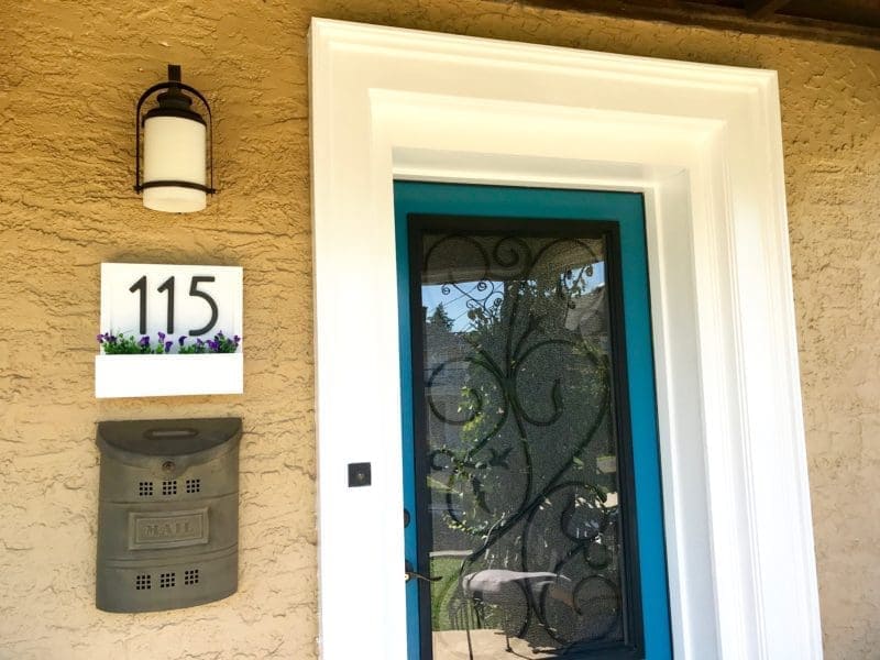 House Numbers Planter Box MyFixitUpLife AFTER door Molding Project Guide What You Need to Know MyFixitUpLife MyFixitUpLife House Numbers Planter Box MyFixitUpLife AFTER door