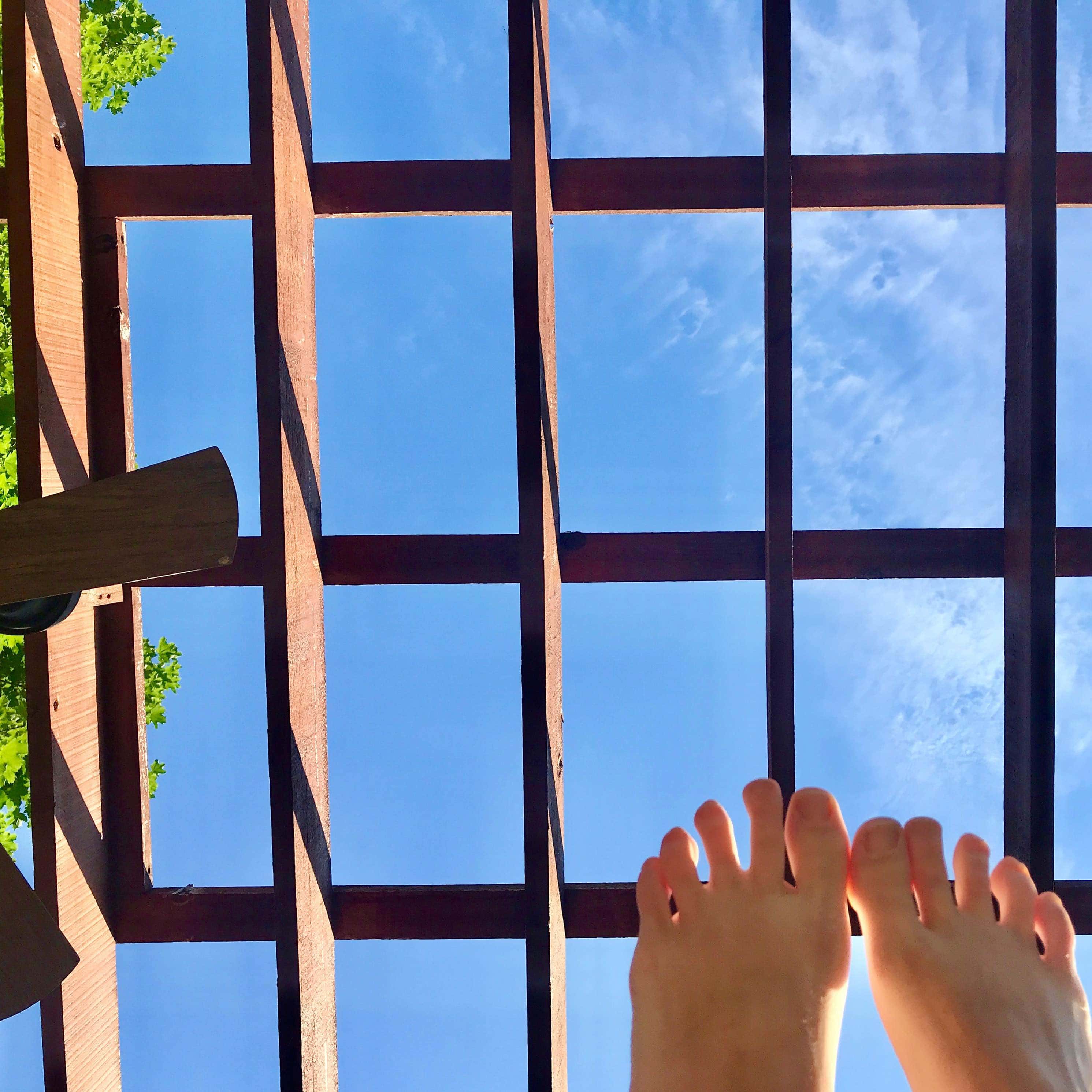 myfixituplife theresa feet pergola yoga
