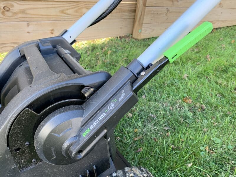 1 Adjustable handle What You Need To Know Ego Power Mower is a 112 volt monster mower MyFixitUpLife 1 Adjustable handle ego mower