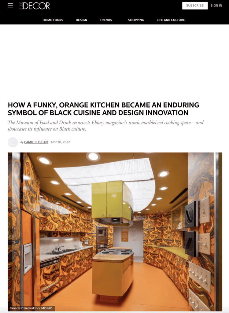 Elle Decor Orange kitchen Iconic Ebony Kitchen Check Your Deck MyFixitUpLife MyFixitUpLife Elle Decor Orange kitchen