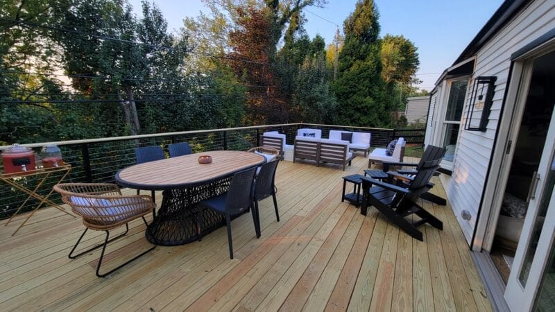 MyFixitUpLife deck wood remodel after RailFX cable railing system Deck Building Guide What You Need to Know MyFixitUpLife MyFixitUpLife MyFixitUpLife deck wood remodel after RailFX cable railing system MyFixitUpLife