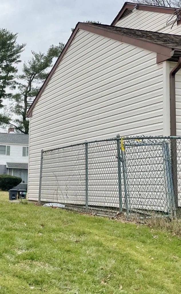 Before Privacy Screen Fence by MyFIxitUpLife How To Build a Privacy Fence To Improve Your View MyFixitUpLife MyFixitUpLife