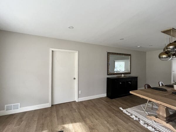 MyFixitUpLife Before Feature Wall 2 How to Make This Modern Geometric Matte Black Feature Wall MyFixitUpLife MyFixitUpLife Before feature wall MyFixitUpLife