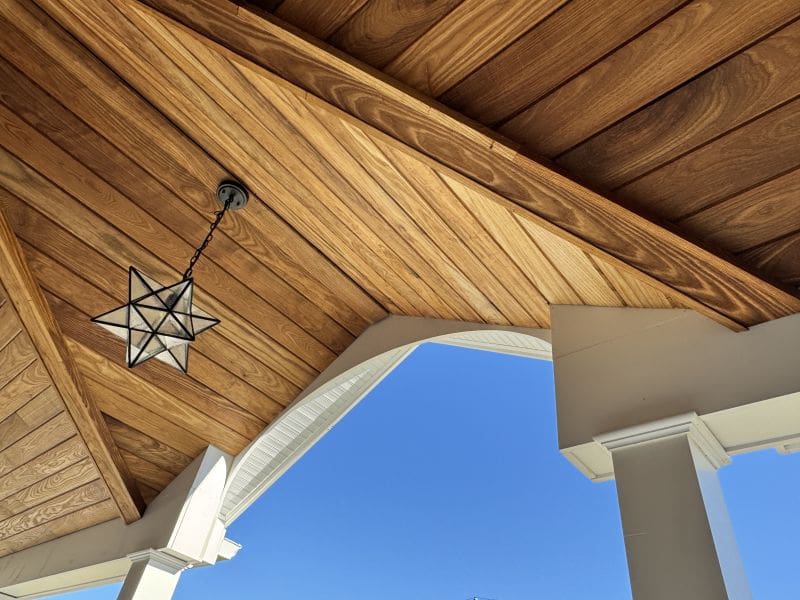 wood porch ceiling WoodPlank myfixituplife How to Install a Wood Plank Porch Ceiling Like a Pro MyFixitUpLife wood porch ceiling WoodPlank myfixituplife