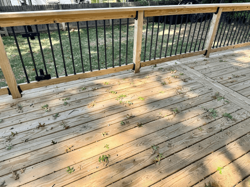image How to Stain a Pressure Treated Wood Deck MyFixitUpLife MyFixitUpLife MyFixitUpLife