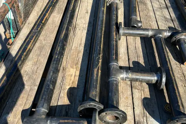 Automated welding machines used for precision pipe jobs in Houston