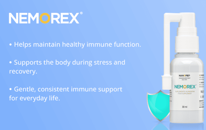 Nanopep NEMOREX premium peptide bioregulator sublingual spray 30 ml peptide bioregulator bottle Nanopep NEMOREX