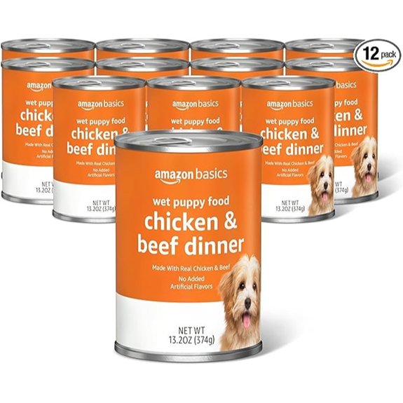 Amazon Basics Puppy Canned Dog Food (12-Pack)