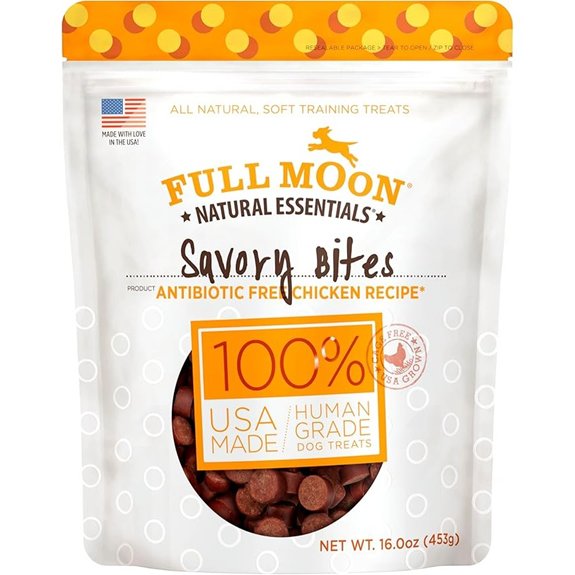 Full Moon Essential Chicken Savory Bite Dog Treats 16oz
