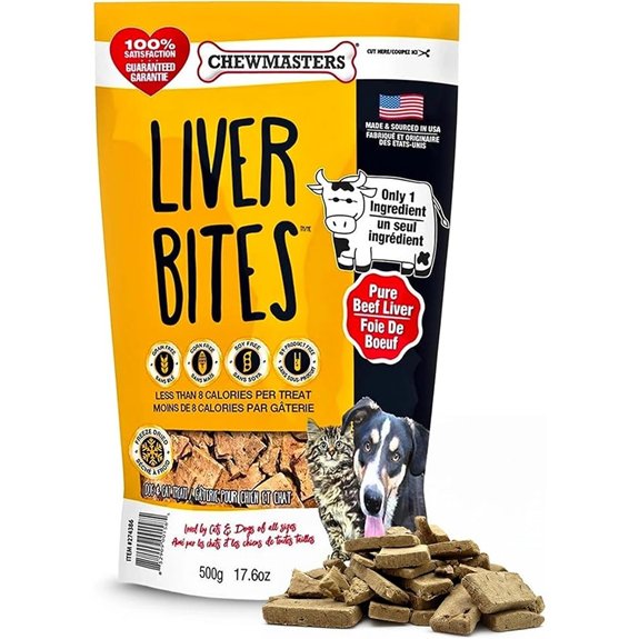 Chewmasters Freeze-Dried Beef Liver Dog Treats (17.6oz)