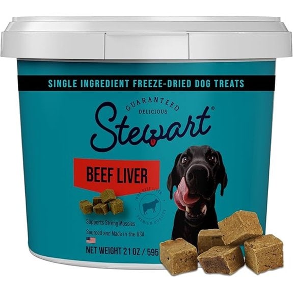 Stewart Freeze-Dried Beef Liver Dog Treats (21 oz)