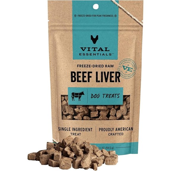 Vital Essentials Freeze Dried Beef Liver Dog Treats
