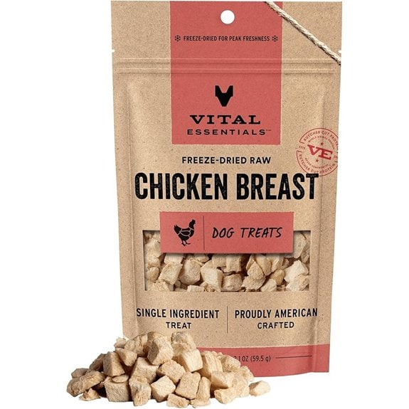 Vital Essentials Freeze Dried Chicken Dog Treats 2.1oz
