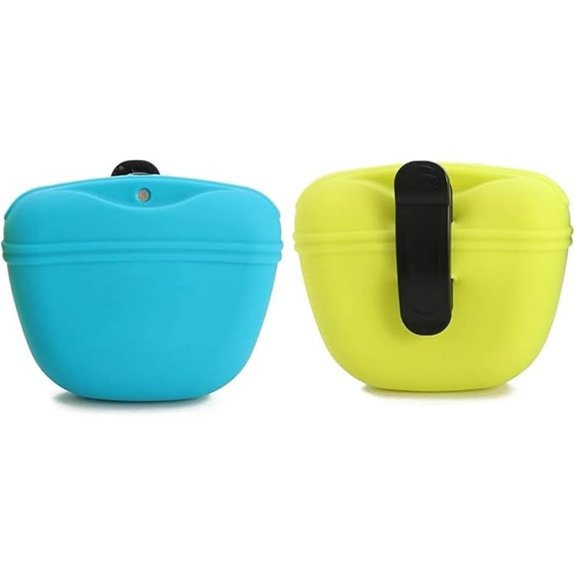 RoyalCare Silicone Dog Treat Pouch with Magnetic Closure (2-Pack)