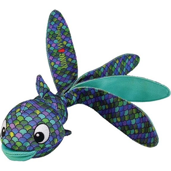 KONG Wubba Finz Dog Toy (Small Blue)