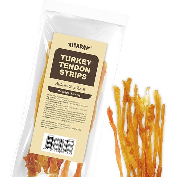 VITADAY Turkey Tendons Dog Treats (3 oz)