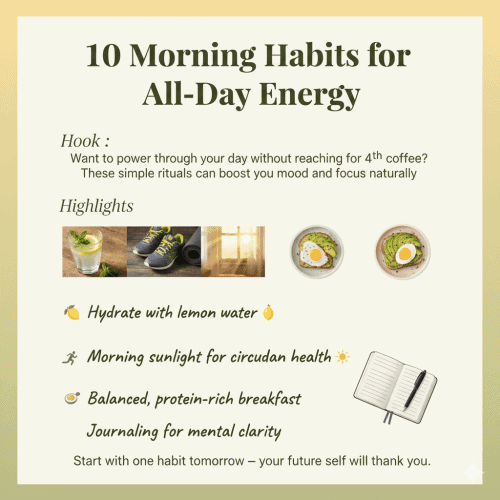 10 Morning Habits for All-Day Energy