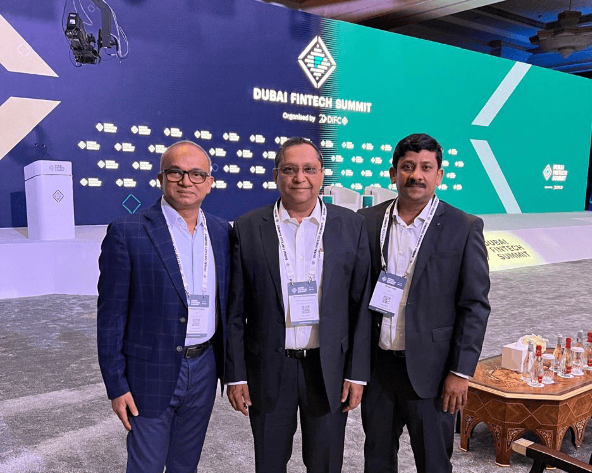 NeuroGaint team networking at Dubai FinTech Summit 2024