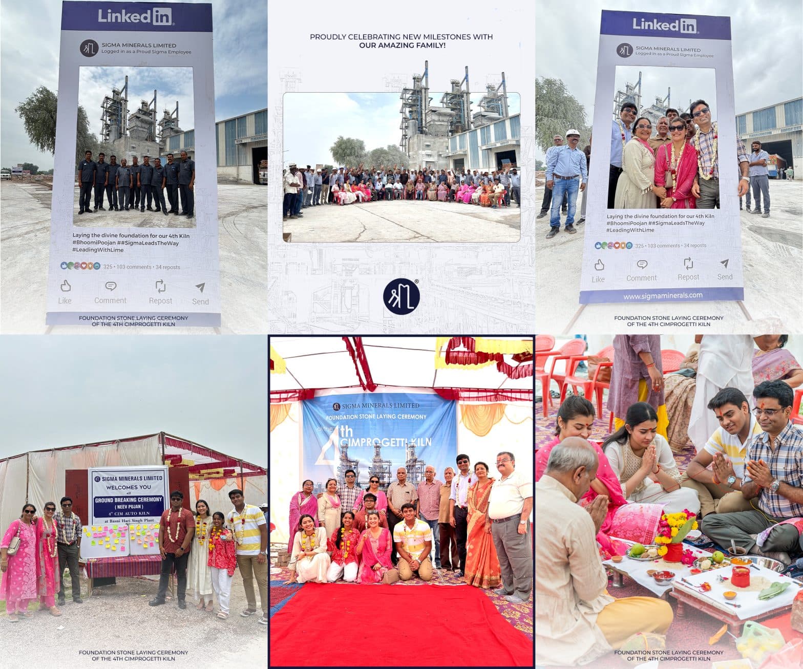 Quick Lime Manufacturer — Sigma Minerals Foundation Stone Laying Ceremony for the 4th Cimprogetti Kiln